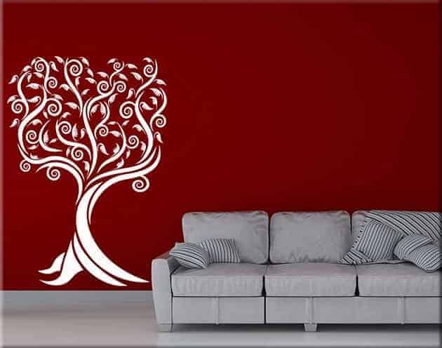 adesivi murali albero stilizzato design arredo