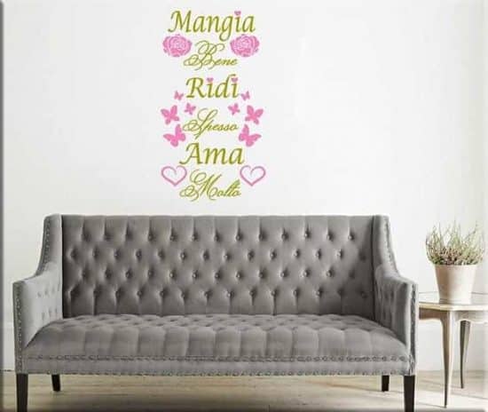 wall stickers frase stile shabby chic
