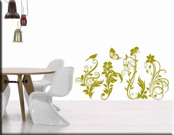 adesivi murali decorazioni floreali arredo