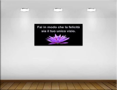 Quadro moderno frase personalizzata stampa