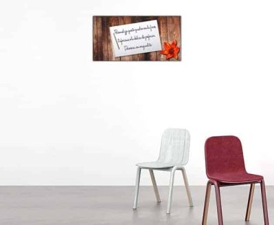 quadro moderno con frase personalizzata stampa