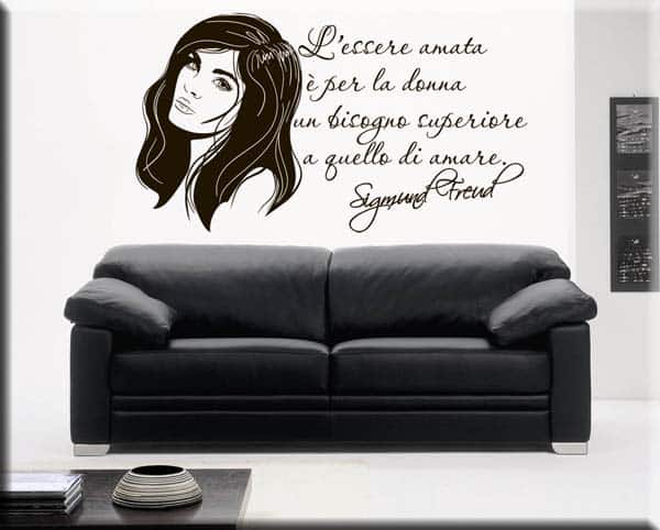 Adesivi da parete citazione Sigmund Freud