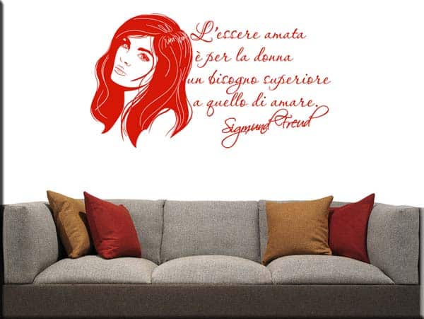 Adesivi murali citazione Sigmund Freud