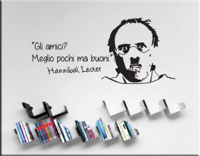adesivi murali frase Hannibal Lecter amici