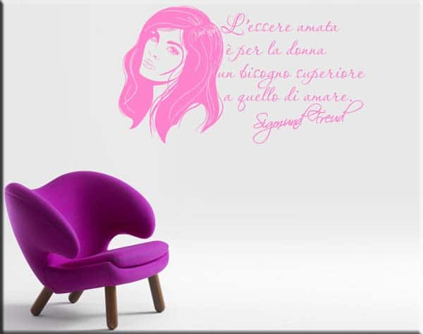 decorazioni murali citazione Sigmund Freud