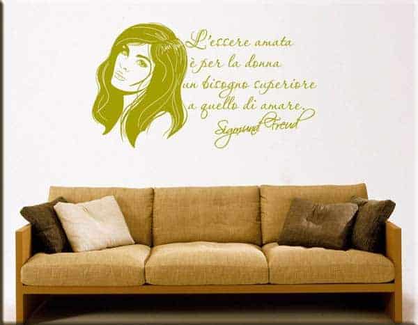 wall stickers citazione Sigmund Freud