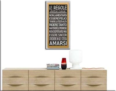 quadro moderno regole della casa stampa