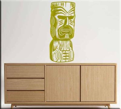 wall stickers totem Moai statue arredo