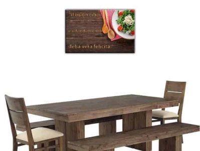 quadro moderno frase cucina arredo