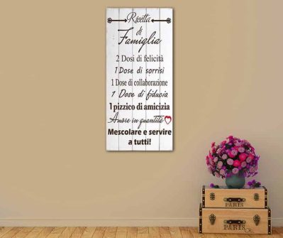Shabby chic pannelli da parete in legno ricetta famiglia
