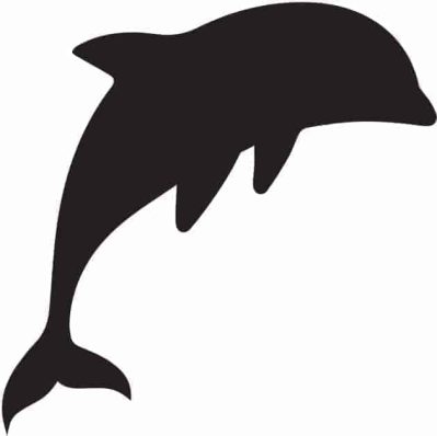 lavagna adesiva da parete delfino bambini arredo