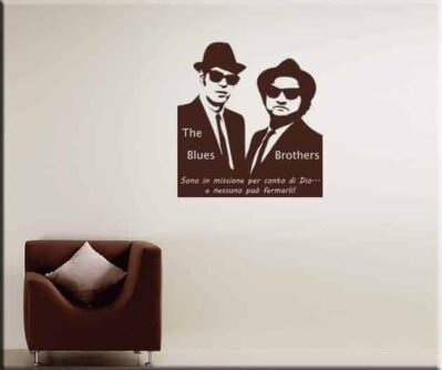 wall stickers Blues Brothers frase
