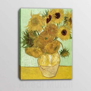 Quadro moderno Van Gogh Vaso di Girasoli riproduzione