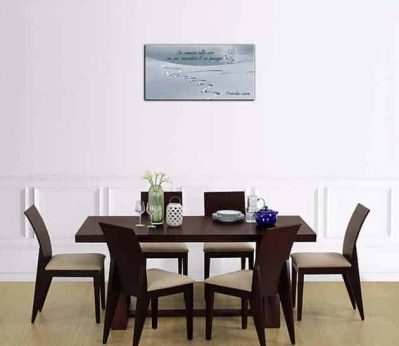 quadro moderno frase neve stampa