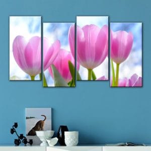 quadri moderni stampe fiori tulipani