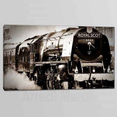 Quadro moderno stampa su tela treno vintage 1 tela