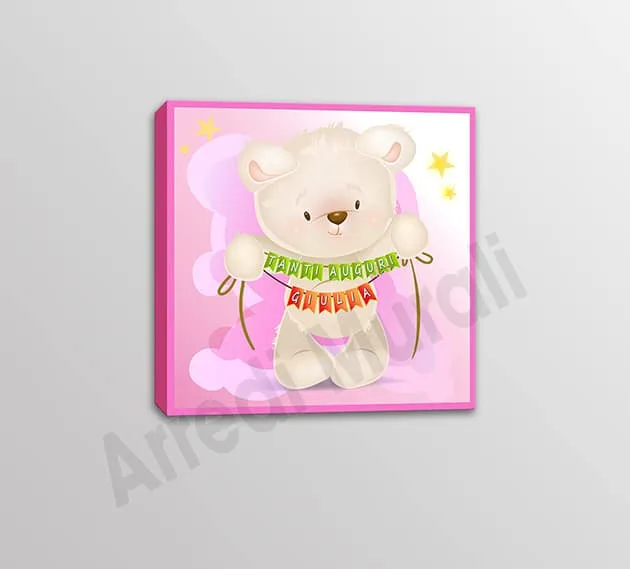 quadro moderno personalizzato cameretta bambina