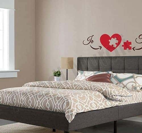 Adesivi Murali 3D Love-Heart A Specchio In Acrilico Oro - Set 60x65 Cm - Decorazione Parete Per Soggiorno, Camera Da Letto, Cucina