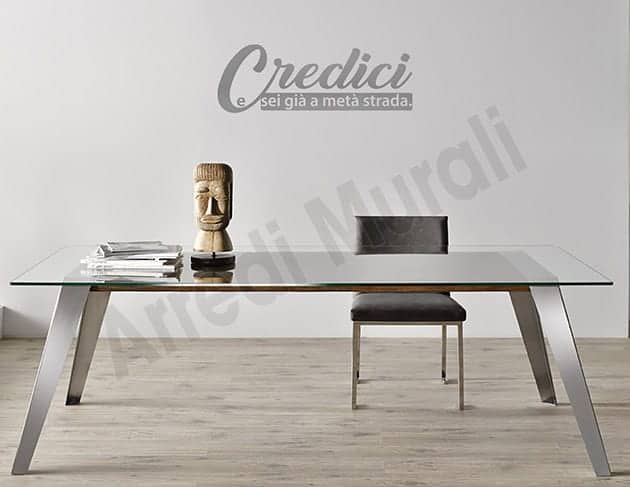 decorazioni murali frase credici adesivi arredo casa