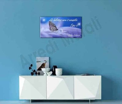 quadro moderno stampa frase bellezza Emily Dickinson