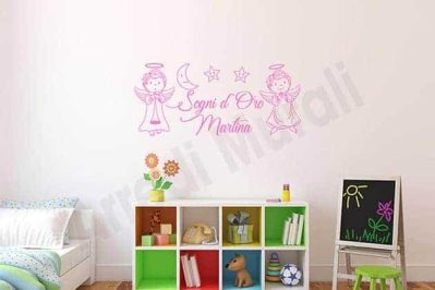 wall stickers frase personalizzata cameretta bambini
