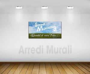 quadro moderno stampa tela frase felicità