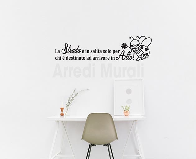 adesivi murali frase di augurio scritte decorative