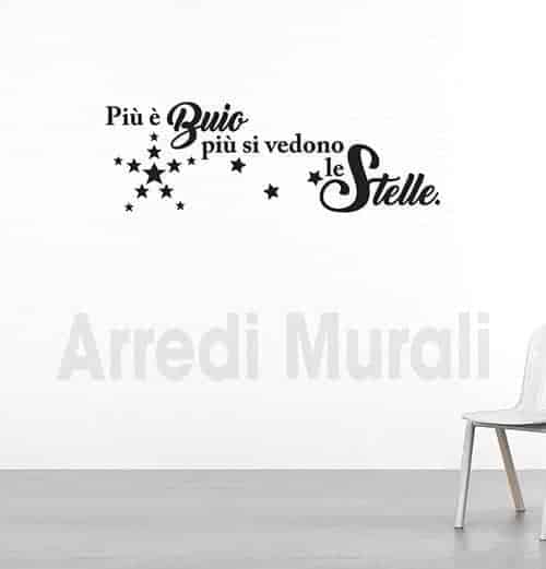 Larrel 4 adesivi da parete con stelle in oro, adesivo da parete per
