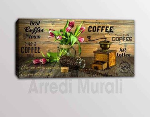 Quadro Bar Espresso Caffè Biscotti Stampa Su Mdf O Tela Swarovski Arredo Casa