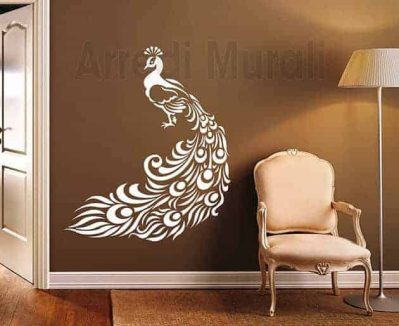 Adesivi da parete pavone decorazioni murali