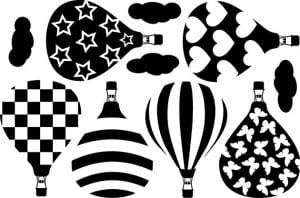 decorazioni da parete mongolfiere arredo camerette