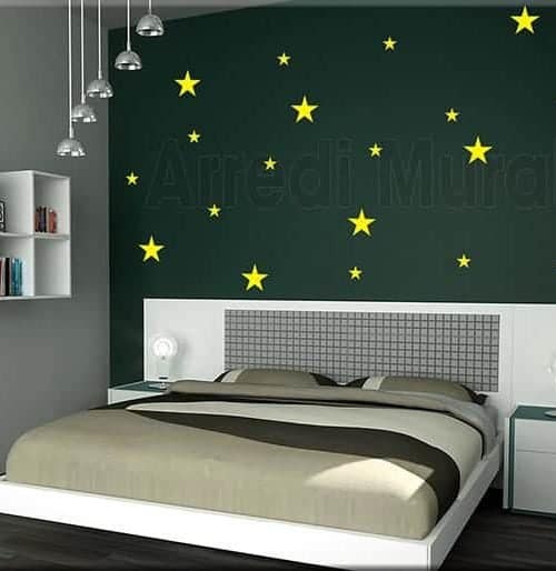 117 Adesivi Murali Stelle Dorate, 3 Dimensioni (5,5cm, 4cm, 3cm), Decorazione Fai Da Te Per Cameretta Bambini, Pareti, Porte, Finestre, Rimovibili E Riapplicabili