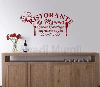 adesivi da parete cucina frase mamma