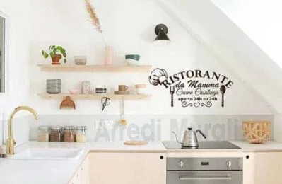 wall stickers cucina frase mamma