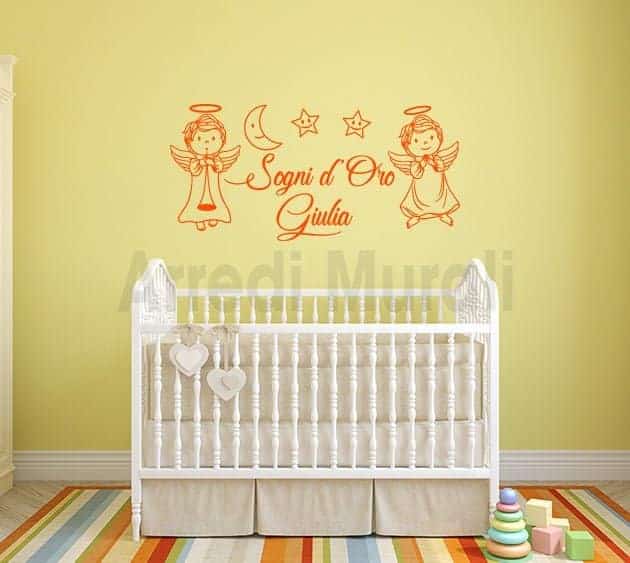 Adesivo Murale Little Deco DL921-3 Per Cameretta, Arcobaleno E Stelle, 120x80 Cm, Made In Germany, Rimovibile