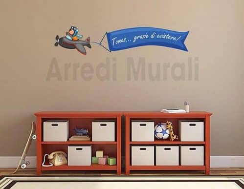 Adesivi Murali Personalizzati Per Cameretta – Nome Bambina Con Ballerina E Stelle, Wall Stickers Design Italia, Atossici - 4