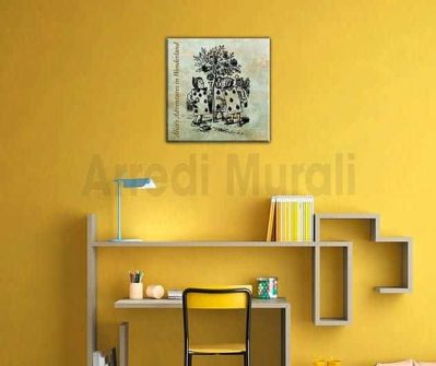 quadro moderno alice nel paese delle meraviglie