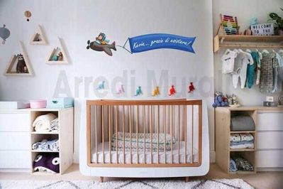 sticker murale cameretta bambini personalizzato