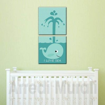 quadri moderni bambini balena