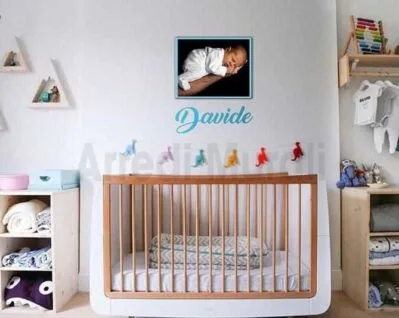 quadro sticker personalizzato nome bambino
