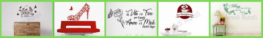 adesivi murali con stickers murali con scritte e disegni adesivi
