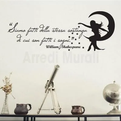 SUPERDANT Parola Magica Mago Che Legge Decalcomania murale Adesivi murali Rimovibili Libro e Occhiali magici Cappello Magico Adesivo murale Home Decor Wall Art Sticker
