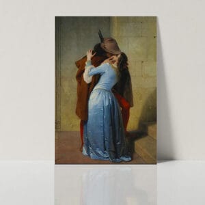 Quadro moderno STAMPA bacio di hayez su tela