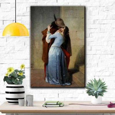 Riproduzione quadro famoso Il bacio di Francesco Hayez