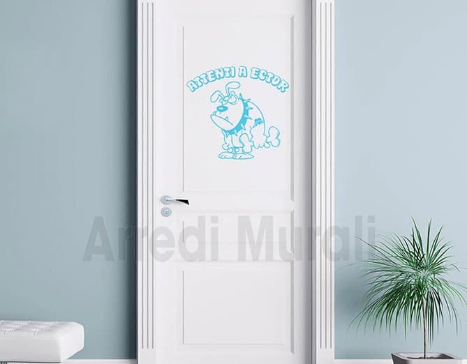 stickers decorativi nome cane personalizzato decori muro