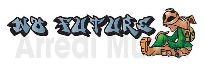 adesivi murali con scritta no future