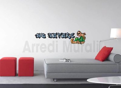 adesivi murali graffito no future