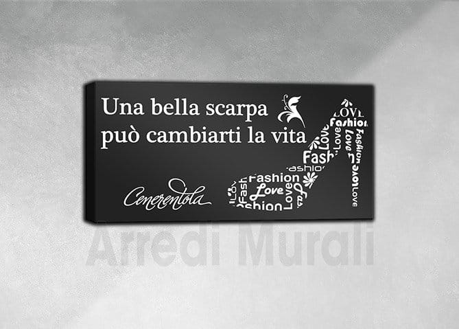 quadri con scritte per decorazioni negozi