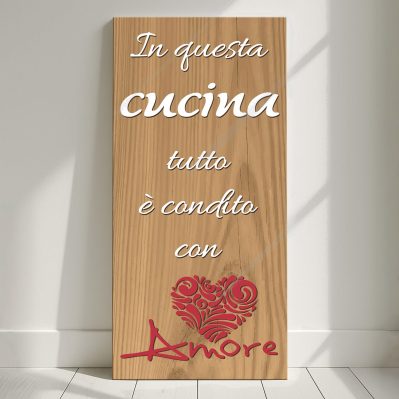 Quadro frase cucina idee per decorazioni da parete introvabili Q588