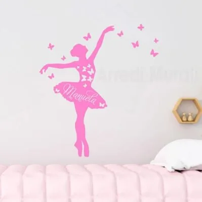 Poster Artistico Ballerina Per Cameretta Bambina - Stampa Giclée A4/A3/A2, UK - Foto 1